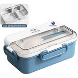Vagonlife Taşınabilir 304 Paslanmazçelik Çocuklar Öğrenci ve Ofis Için Sızdırmaz Yemek Kutusu Sefer Tası 900ML - standart - Mavi