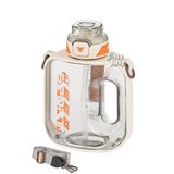 Vagonlife Tkk 1000 ml Çift Kullanım Pipetli rahat Içim Bpa Içermeyen Askılı Tritan Su Matarası FFTKK1022 1000 - Beyaz