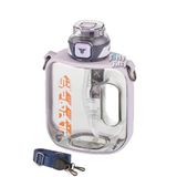 Vagonlife Tkk 1000 ml Çift Kullanım Pipetli rahat Içim Bpa Içermeyen Askılı Tritan Su Matarası FFTKK1022 1000 - Mor