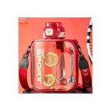 Vagonlife TKK 1000 ML Çift Kullanım Pipetli/Rahat içim Bpa İçermeyen Askılı Tritan Su Matarası