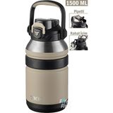 Vagonlife Tkk 1500 ml Profesyonel Kamp Matarası - Kırık Beyaz