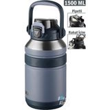 Vagonlife Tkk 1500 ml Profesyonel Kamp Matarası - Mavi
