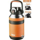 Vagonlife Tkk 1500 ml Profesyonel Kamp Matarası - Turuncu