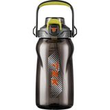 Vagonlife Tkk 1500ML Büyük Boy Yeni Koleksiyon Pipetli/pipetsiz Kullanım Boyun Askılı Kulplu Tritan Su Matara - Gri