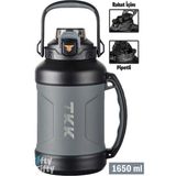 Vagonlife Tkk 1650 ml Profesyonel Kamp Matarası - Gri
