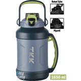 Vagonlife Tkk 1650 ml Profesyonel Kamp Matarası - Mavi