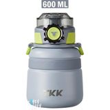 Vagonlife TKK 2029 600 ml Gri Çelik Termos