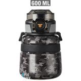 Vagonlife TKK 2029 600 ml Kamuflaj Çelik Termos
