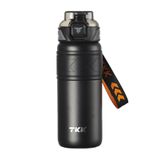 Vagonlife Tkk 500 ml Çelik Termos Çift Kullanım Pipetli/rahat Içim -12/24 Sıcak-Soğuk- Yalıtım -2022500ML - Siyah