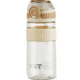 Vagonlife Tkk 550 ml Rahat Içim U Ağızlı Bpa Içermeyen Taşıma Kulplu Tritan Su Matarası - Kahverengi