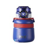 Vagonlife Tkk 600 ml Çelik Su Matarası Çift Kullanım Pipetli/rahat Içim 12 Saat Sıcak/24 Saat Soğuk Termos -2029-600ML - Mavi