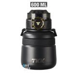 Vagonlife TKK 600 ML Çelik Su Matarası Çift Kullanım Pipetli/Rahat İçim 12 Saat Sıcak/24 Saat Soğuk Termos -20
