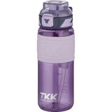 Vagonlife TKK 600 ML Çift Kullanım Pipetli/Rahat içim Bpa İçermeyen Tritan Su Matarası TKK600ML1019 Mor