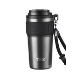 Vagonlife TKK 630 ML Özel Seri Çelik Mug Kahve Bardağı Pipetli/Rahat İçim 6 Saat Sıcak/12 Saat Soğuk Termos -2023 630ML Antrasit