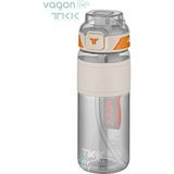 Vagonlife Tkk 800 ml Çift Kullanım Pipetli/rahat Içim Bpa Içermeyen Taşıma Askılı Tritan Su Matarası FFTKK1020-800ML - Beyaz