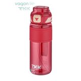 Vagonlife TKK 800 ML Çift Kullanım Pipetli/Rahat içim Bpa İçermeyen Taşıma Askılı Tritan Su Matarası FFTKK1020
