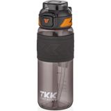 Vagonlife Tkk 800ML Pipetli/pipetsiz Kullanıma Uygun Ölçü Skalalı Tritan Spor Matara - Siyah