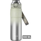 Vagonlife Tkk 900 ml Çelik Termos Çift Kullanım Pipetli/rahat Içim -12/24 Sıcak-Soğuk- Yalıtım -TKK2025900ML - Gri
