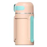 Vagonlife Tkk T2011 1000Ml Askılı Bardaklı Pembe Çelik Matara