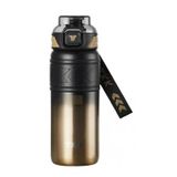 Vagonlife Tkk T2022 500Ml Süzgeçli Pipetli Gold Çelik Matara