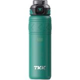 Vagonlife Tkk Yeni Koleksiyon 900ML Filtreli Pipetli / Pipetsiz Kullanım Askılı Paslanmaz Çelik Termos Matara - Koyu Yeşil