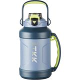 Vagonlife Tkk Yeni Koleksiyon Mega Boy 1650ML Pipetli/pipetsiz Kullanım Askılı Paslanmaz Çelik Termos Matara - Açık Mavi