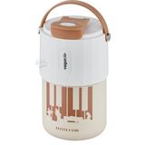 Vagonlife Tumbler 400 ml Kahve Bardağı Mug Pipetli Rahat Içim Paslanmaz Çelik Termos - Kahverengi