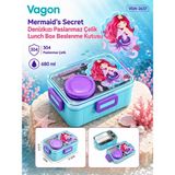 Vagonlife Vagon Mermaid's Secret Denizkızı Paslanmaz Çelik Lunch Box Beslenme Kutusu VGN-2637 - Standart - Çok Renkli
