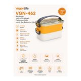 VagonLife VGN-462 Sarı-Beyaz 1400 ml 3 Bölmeli Paslanmaz Çelik Lunch Box Beslenme Kabı