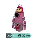 Vagonlife VGN10016 650Ml Askılı Pipetli Pembe Tritan Matara