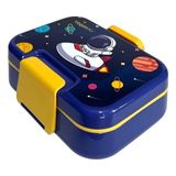 Vagonlife VGN1262 4 Bölmeli Saplı Beslenme Yemek Kabı- Lunch Box 1030 ml Astronot