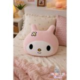 vagontoys Pembe Tavşan Peluş Uyku Arkadaşı Yastık, Yumuşak Dekoratif Çocuk Odası Yastığı - 30x25 Cm