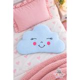vagontoys Sevimli Gülümseyen Bulut Peluş Yastık Uyku Arkadaşı Pembe ve Mavi Renk Seçenekli 35x23 cm