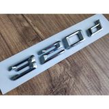 Vagparts Bmw 320d Bagaj Yazısı Bmw Bagaj Amblem 3.20d - 15 cm - Gri