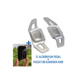 Vagparts Passat B8 Gümüş F1 Vites Kulakçıkları - Passat B8 F1 Direksiyon Kulakcık Pedal