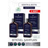 Vagues Premium Care Keratin Biotin Saç Dökülmesine Karşı, Hızlı Uzama Etkili Bitkisel Şampuan 10 Bitki 4 Vitamin 2 adet