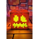 Vaiflagy Store Minepixel Minecraft Temalı Bal Kabağı (Pumpkin) Pilli Mum Işıklı Dekoratif Gamer Masa Lambası
