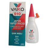 Vaiko Japon Yapıştırıcısı 510 Çok Hızlı Çok Güçlü 10 ml Japon Yapıştırıcı 1 Adet - 10 gr - Şeffaf