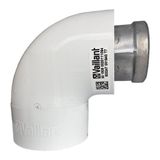 Vaillant Hermetik Kombi Konvansiyonel Dirsek 90 Derece 60/100(orijinal vaillant logolu)ÜRÜN YOĞUŞMASIZ KOMBİYE UYGUNDUR.