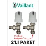 Vaillant Pex Köşe Termostatik Radyatör Vanası