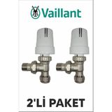 Vaillant VAI-TP1 2 Adet Köşe Pex Termostatik Radyatör Vanası