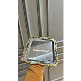 Vakıf home 6 Adet Tek Kişilik Metal Gold Döküm Çay Kahve Sunum Tepsisi