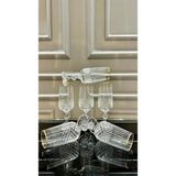 Vakıf Home Bohemia Kristal Ayaklı Gold El Işi Kahve Yanı Su Bardağı 180 ml - 001 - Beyaz