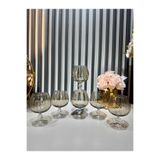 Vakıf home Bohemia Kristal Füme Renk Ayaklı Kahve Yanı Su Bardağı
