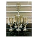 Vakıf home Bohemia Kristal Füme Renk Kristal Ayaklı Kahve Yanı Su Bardağı