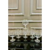 Vakıf Home Bohemia Kristal Gold Ayaklı Kesme El Işi Kahve Yanı Su Bardağı - 001 - Beyaz