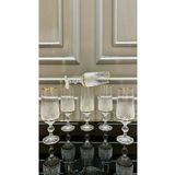 Vakıf home Bohemia Kristal Kesme El İşi Ayaklı Kahve Yanı Su Bardağı