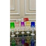 Vakıf Home Bohemia Kristal Renkli Kahve Yanı El Işi Su Bardağı - 001-Renkli - 179 ml