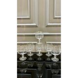 Vakıf home Bohemia Kristal Sterna Çubuk Gold Kesme El İşi Ayaklı Kahve Yanı Su Bardağı