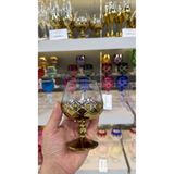 Vakıf home Bohemia Kristal Titanyum Gold El İşi Kahve Yanı Su Bardağı